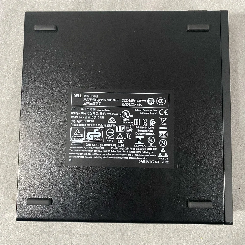 Dell OptiPlex 5080 Micro i7-10700T 8GB RAM, 256GB M.2 SSD D14U / D14U001